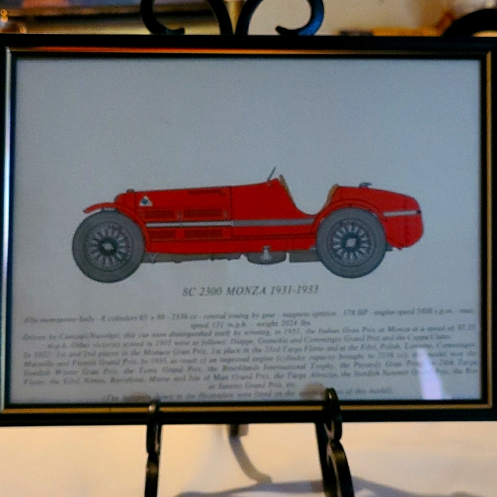 Vintage car print